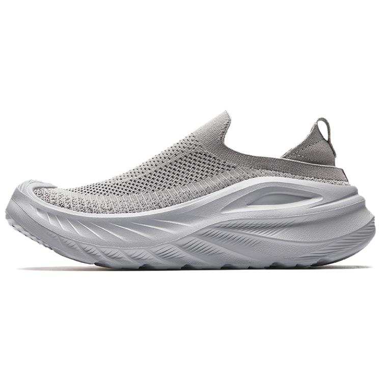 Anta Slip Resistant Abrasion Resistant Slip Resistant Abrasion Resistant Low top Casual Shoes Men's Gray