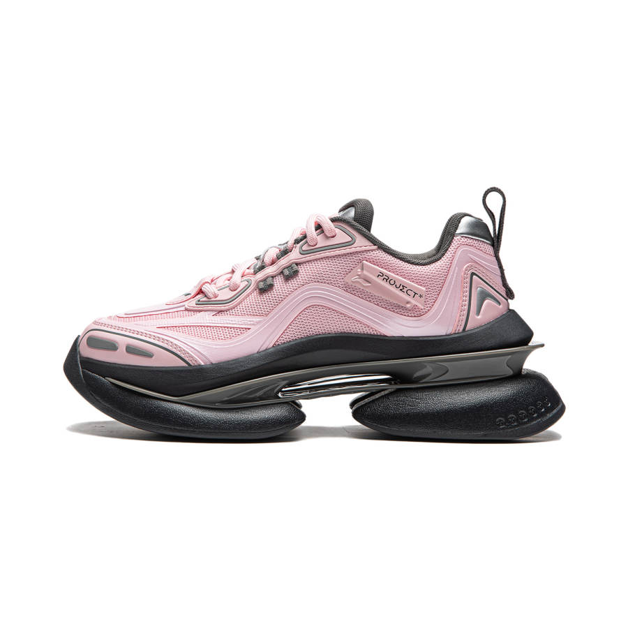 Li-Ning Li Ning Project* Spiritual Void Cushioning, Wear Resistant Low top Casual Shoes Women's Ying Pink