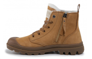 Palladium Pampa Short Combat Boots Women's Brown