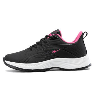 Binary Low top Casual Shoes Women's Black Rose Red