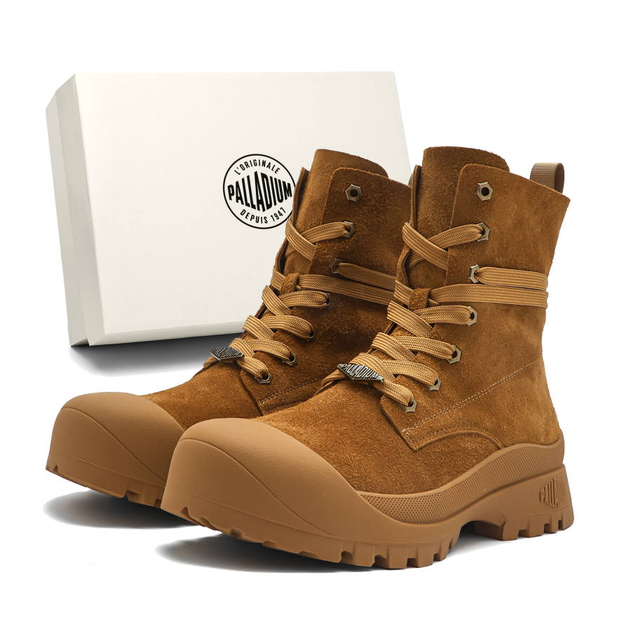 Palladium Palladium Combat Boots Unisex Brown, Coffee