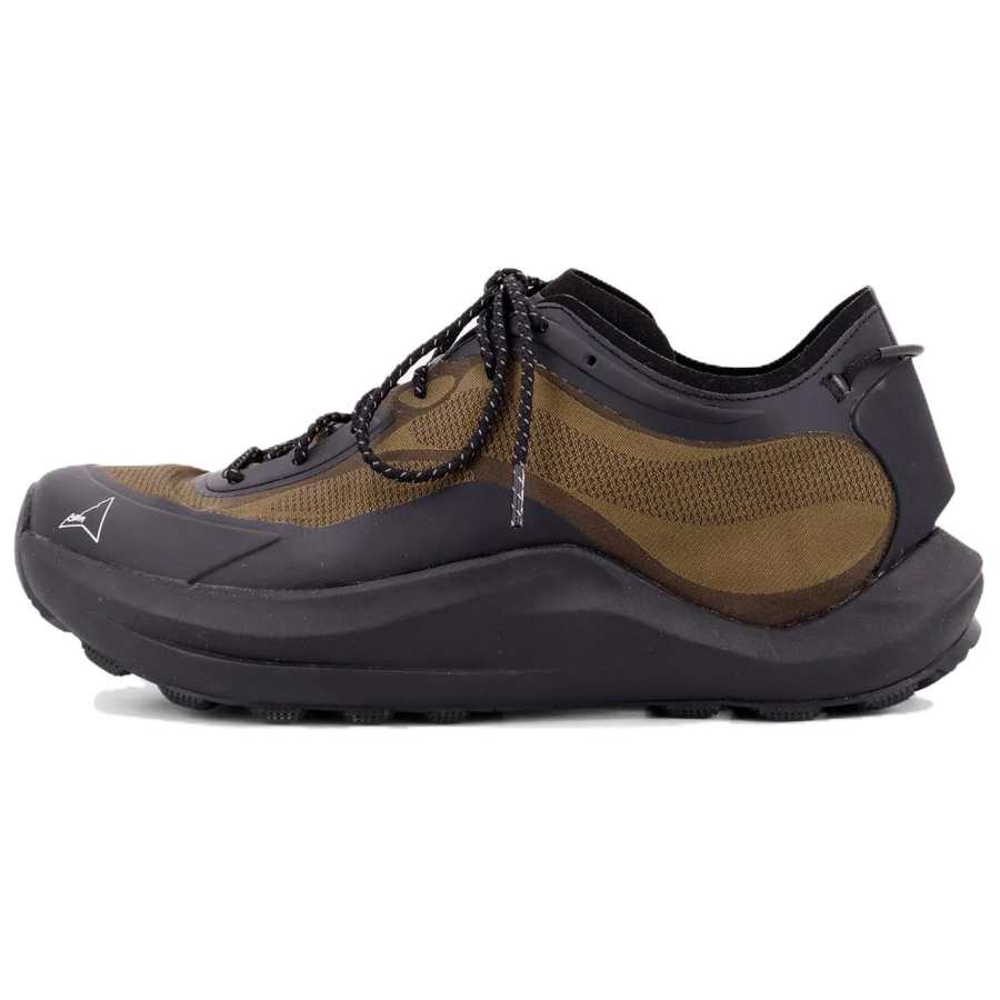 ROA Low top Casual Shoes Unisex Black Green