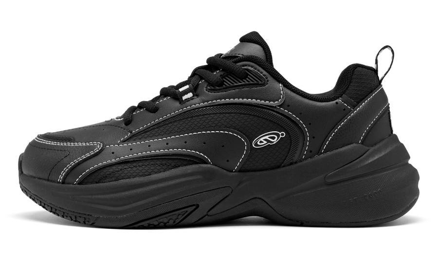 QIAODAN Source Generated Casual Shoes Women's Low Top Black Jordan White