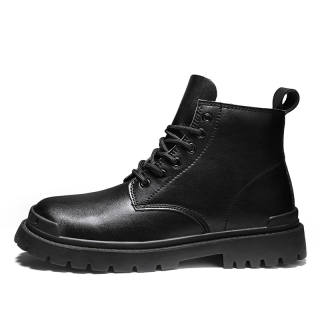 KLAOSD Short Combat Boots Unisex Black