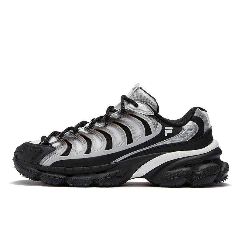 FILA FUSION BRACKET Starship Shoes Low top Casual Shoes Men's Black White