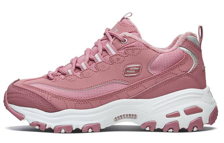 Skechers D Lites 1.0 Low Top Running Shoes Pink Women's