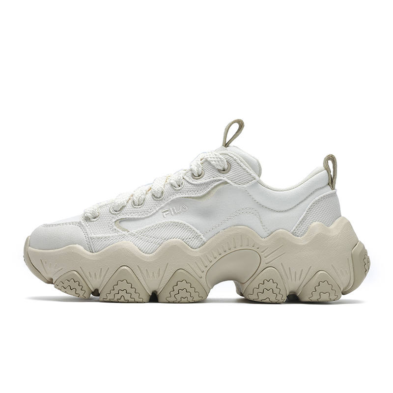 FILA Breathable Moisture Wicking Low top Casual Shoes Women's White