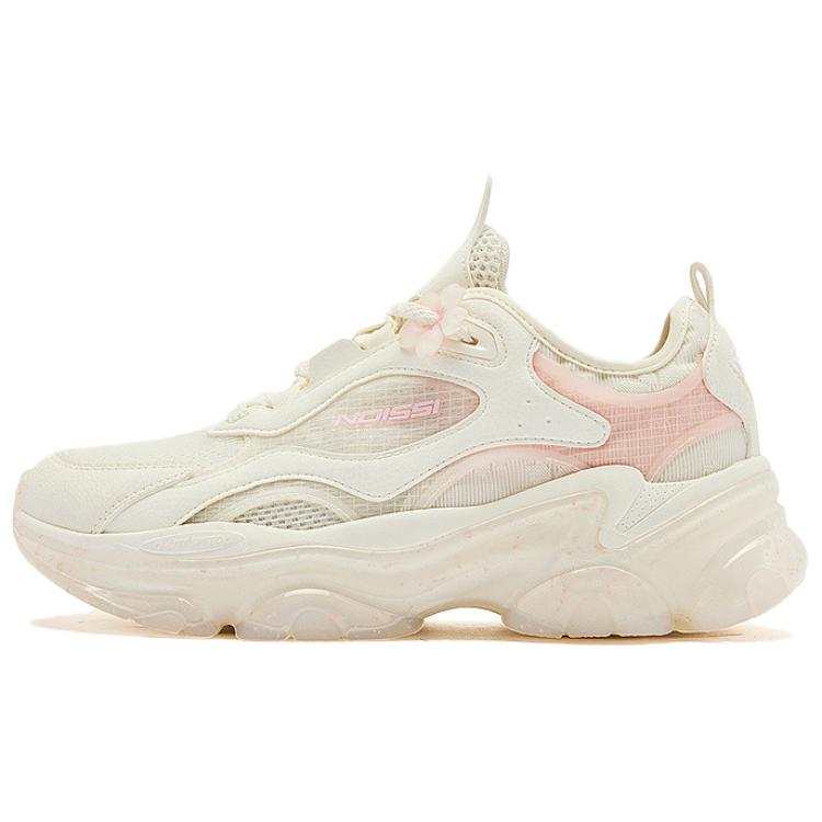 QIAODAN Elf Rabbit Abrasion Resistant Abrasion Resistant Low top Casual Shoes Women's White Pink