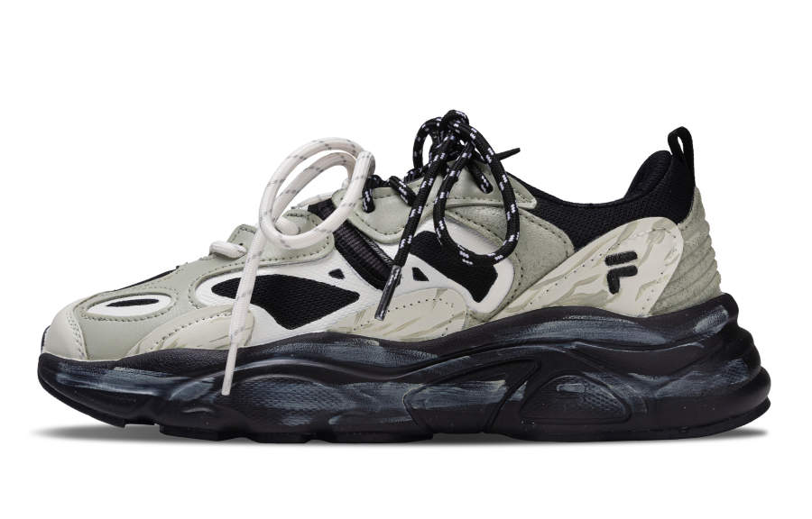 FILA Mars 2 668, Green Wilderness Trail Mystery Leather Abrasion Resistant Low top Casual Shoes Men's Black Green