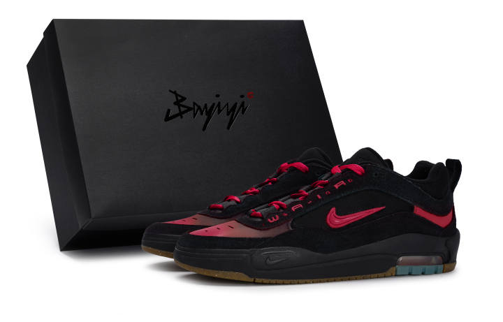 Nike Nike SB Ishod 811 Manufacturing, Li Ye Red, Special Shoe Box Slip Resistant Abrasion Resistant Mid top Casual Shoes