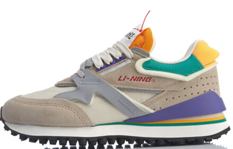 Li-Ning Li Ning Slip Resistant, Abrasion Resistant, Lightweight Low top Casual Shoes Women's Mist Apricot