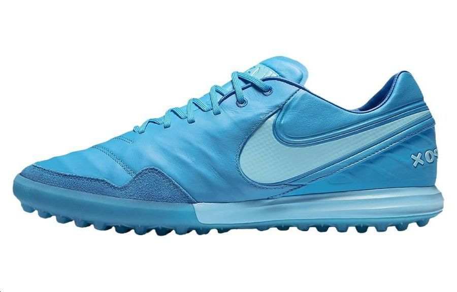 Nike Nike Tiempox Proximo TF Turf Cushioning Abrasion Resistant Cushioning, Wear Resistant Soccer Shoes Men's Blue