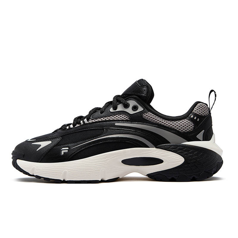 FILA FUSION RING Abrasion Resistant Abrasion Resistant Low top Casual Shoes Men's Black Gray