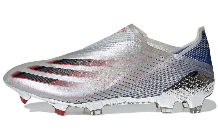 Adidas Adidas X GHOSTED FG Firm Ground Abrasion Resistant Abrasion Resistant Soccer Shoes Men's White Blue Black