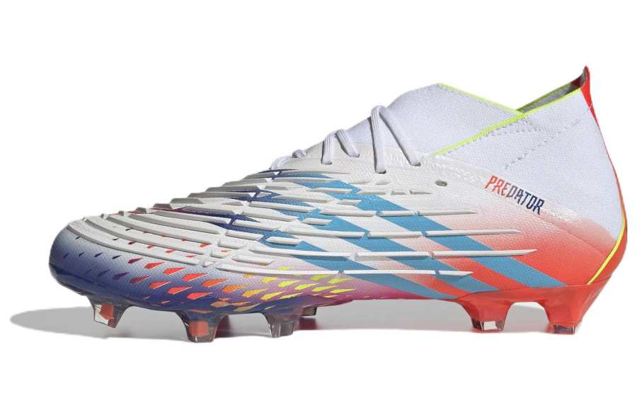 Adidas Adidas FG Firm Ground Natural Grass Cushioning Slip Resistant Cushioning Slip Resistant Soccer Shoes White