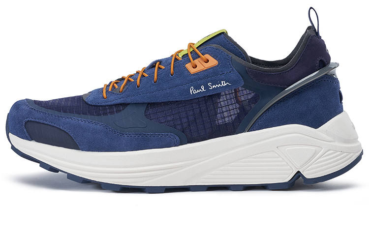 DESCENTE X Paul Smith Collection Slip Resistant Abrasion Resistant Low top Casual Shoes Men's Navy Blue