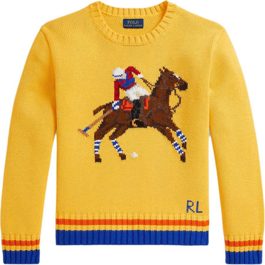 Polo Ralph Lauren Sweater SS26 Racing Yellow Teenagers