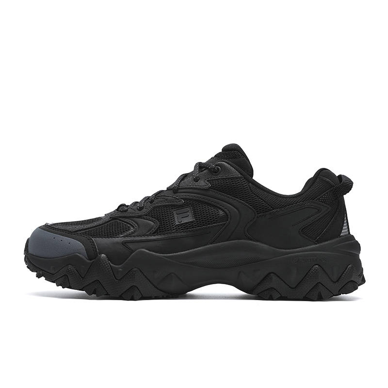 FILA OAKMONT 2S Ouke Starry 2S Abrasion Resistant Breathable Low top Casual Shoes Men's Black