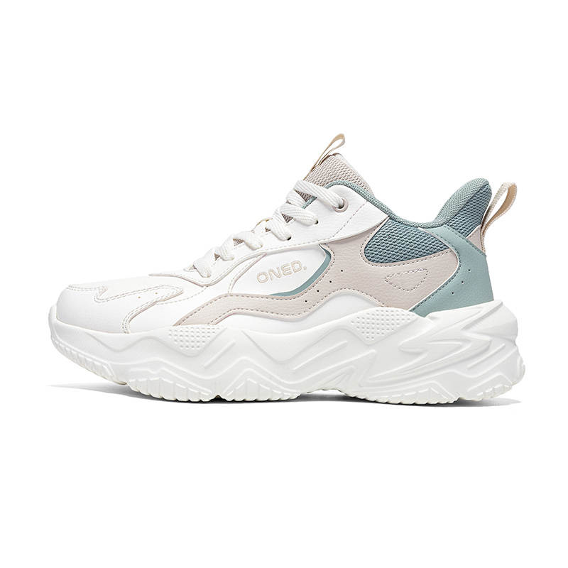 361° Slip Resistant Thermal Abrasion Resistant Low top Casual Shoes Women's White Green