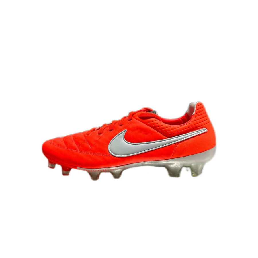 Nike Nike Tiempo Legend V Fg Comfortable Round Toe Support Lightweight Soccer Shoes Men's Orange Red