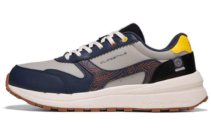 361° Slip Resistant Abrasion Resistant Slip Resistant Abrasion Resistant Low top Sports Casual Shoes Blue Gray