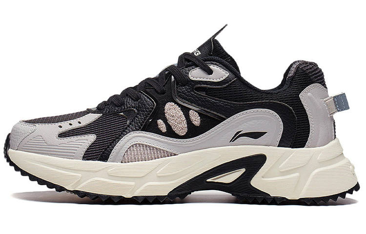 Li-Ning Li Ning Textile, Synthetic Leather Trendy Slip Resistant, Abrasion Resistant, Breathable, Lightweight Low top