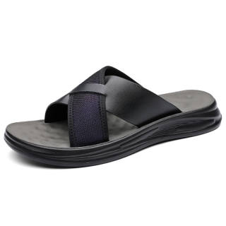 CANUVEN Slip Resistant Cushioning Slip Resistant Cushioning Slide Slippers Men's