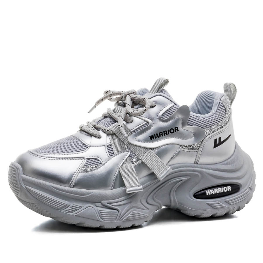 Warrior Athletic Shoes Synthetic Leather Versatile Cushioning, Wear Resistant Low top Casual Shoes Women's