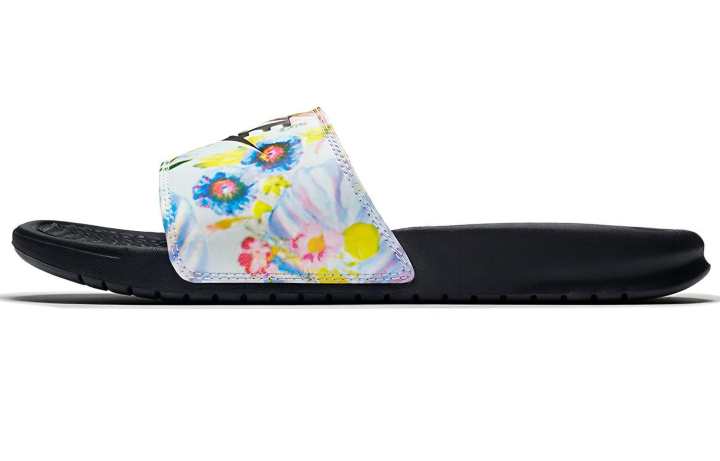 Nike Nike Benassi JDI Rubber Sole Slip Resistant Slip Resistant Slide Slippers Women's Floral