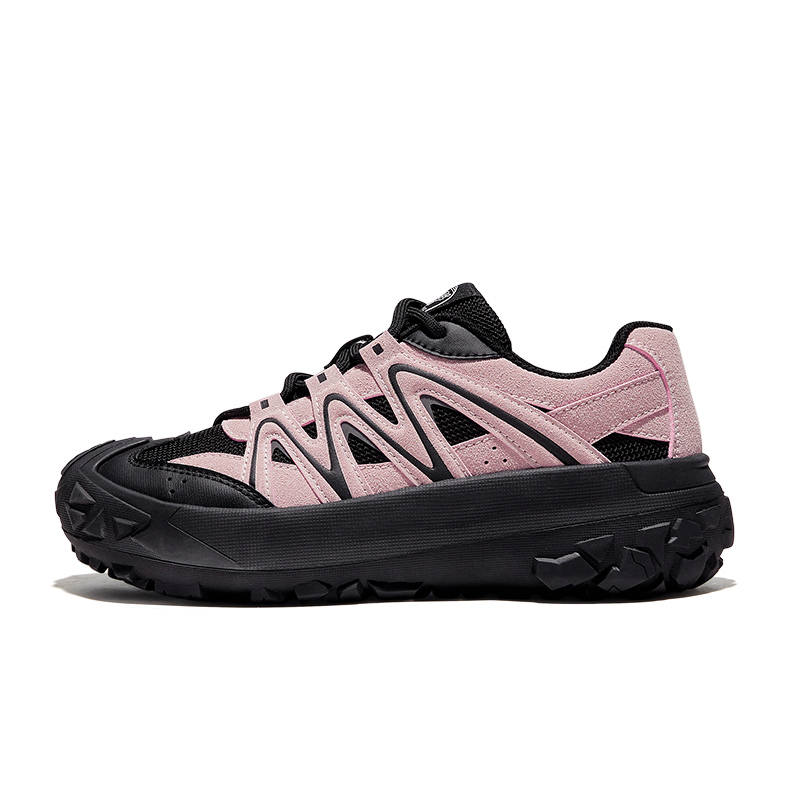 FEIYUE Comfortable Abrasion-Resistant Breathable Low-top Casual Shoes Women's Pink Black
