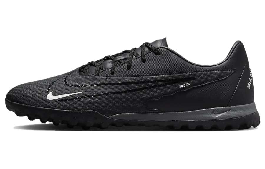 Nike Nike Phantom GX TF Turf Slip Resistant Abrasion Resistant Slip Resistant Abrasion Resistant Soccer Shoes Unisex Black