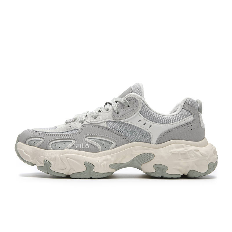 FILA TORNADO Abrasion Resistant Breathable Lightweight Rebound Low top Casual Shoes Women's Lotus Gray