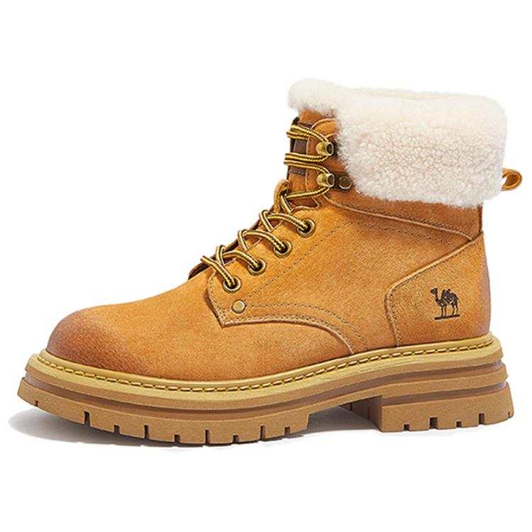 CAMEL CAMEL Combat Boots 4.5cm Women's Earth Yellow