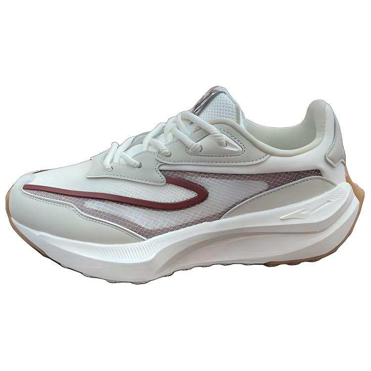 Erke Mesh Slip Resistant Abrasion Resistant Slip Resistant Abrasion Resistant Low top Casual Shoes Women's White Gray