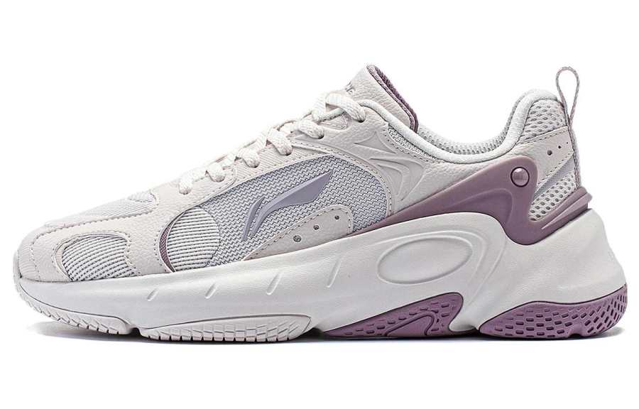 Li-Ning Li Ning Sports Life Collection Low top Casual Shoes Women's White Sand Gray