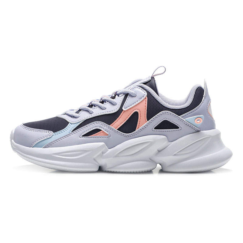 QIAODAN Sports Life Collection Slip Resistant Abrasion Resistant Low top Casual Shoes Women's Purple