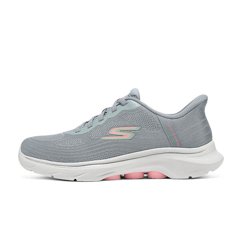 Skechers Slip Ins Comfortable Abrasion Resistant Abrasion Resistant Low top Casual Shoes Women's Gray