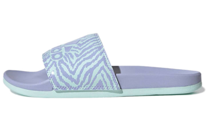 Adidas Adidas Adilette Comfort Slide 'Violet Mint Zebra' Women's