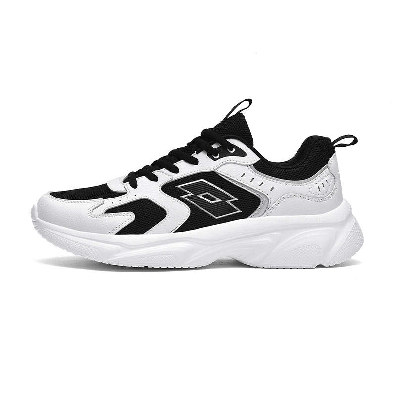 LOTTO Sportlife Fabric Cushioning Support Low top Casual Shoes Men's Ivory White/Black
