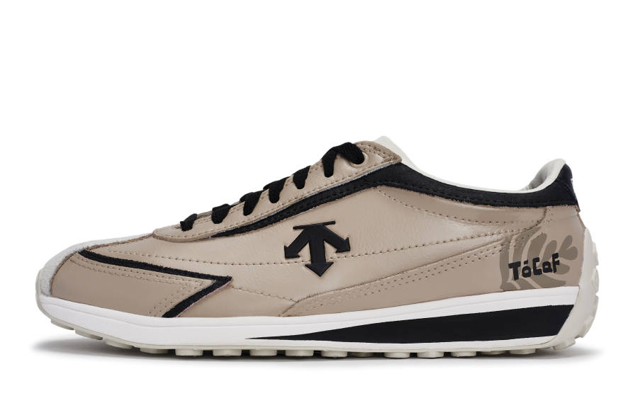 DESCENTE Cron Racer Casual Shoes Unisex Low Top Black/White/Coffee