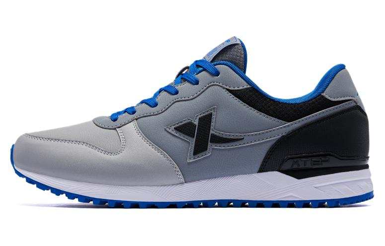 XTEP Slip Resistant Abrasion Resistant Low top Casual Shoes Men's Gray Black