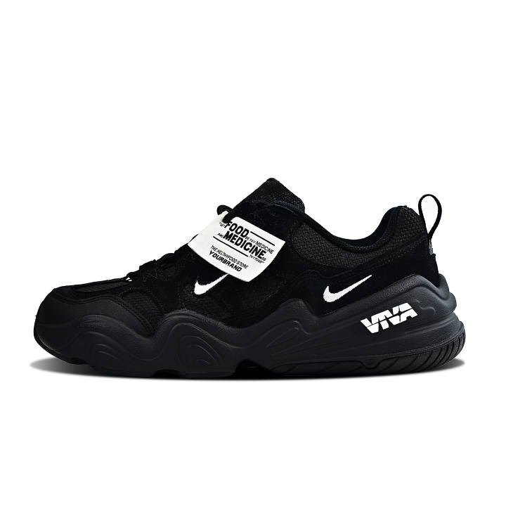 Nike Nike Tech Hera Wear resistant And Lightweight Low top Casual Shoes Unisex Black White