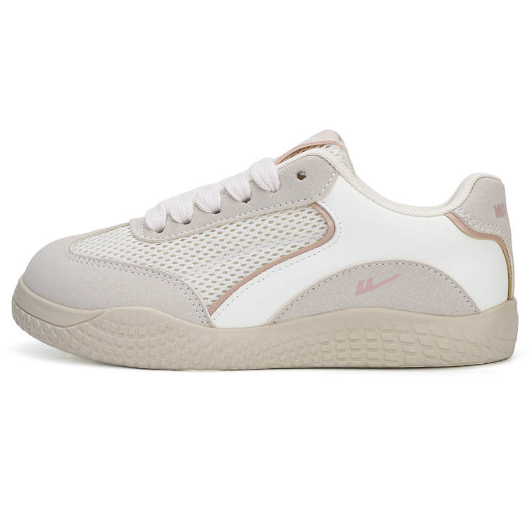 WARRIOR Cushioning Abrasion Resistant Cushioning, Wear Resistant Low top Casual Shoes Women's Beige Light Gray