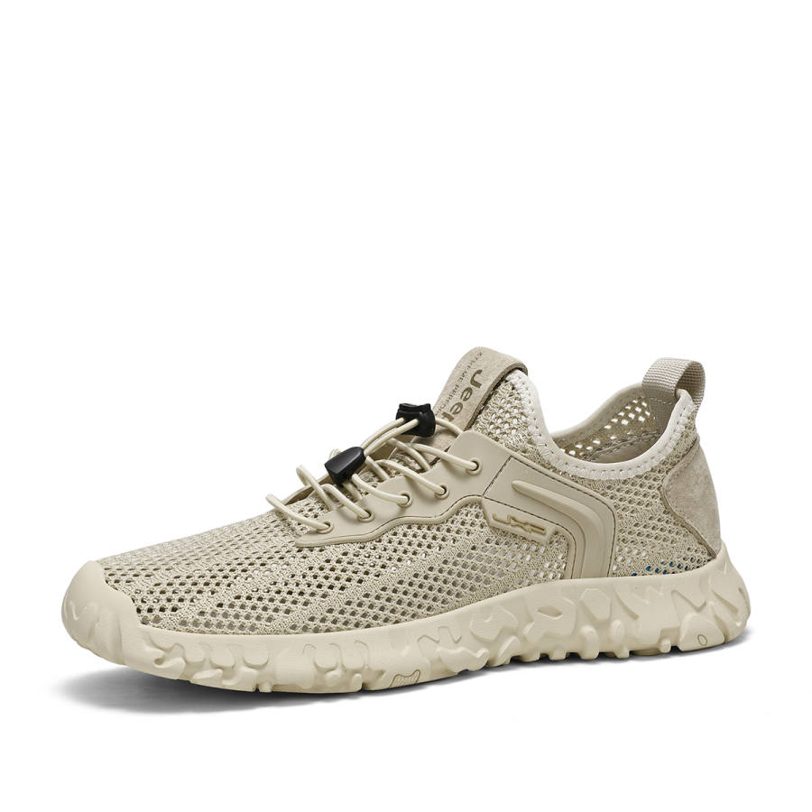 Jeep Cushioning Abrasion Resistant Breathable Lightweight Height Increasing Low top Casual Shoes Men's