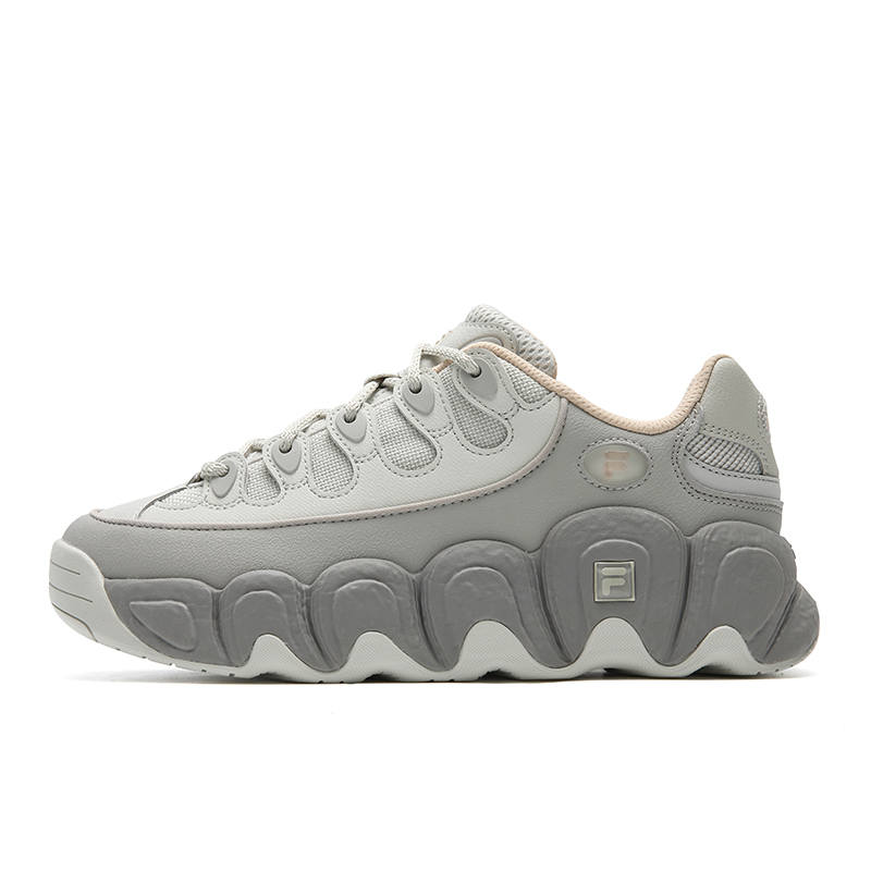 FILA CROISSANT 1+ Abrasion Resistant Coverage Lightweight Low top Casual Shoes Women's Silver Gray