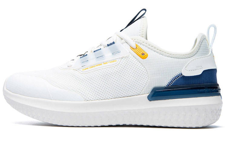 361° Fashion Cushioning Slip Resistant Lightweight Low top Sports Casual Shoes Men's White Blue