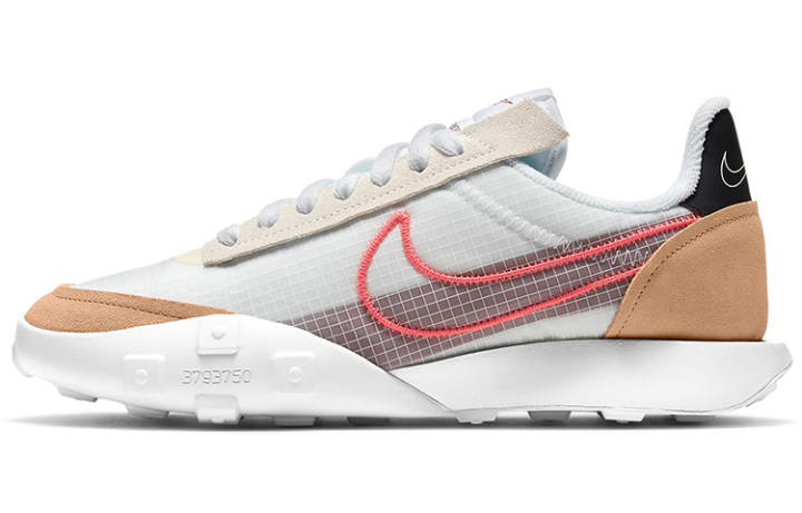 Nike Nike Waffle Racer 2X White Bright Crimson Women's