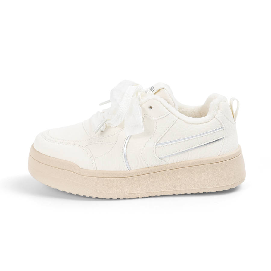 HUANQIU Fleece Lined, Comfortable Minimalist Style Versatile Thermal Height Increasing Slip Resistant Low top