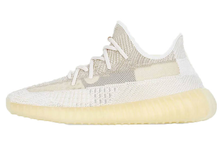Adidas Originals Yeezy Boost 350 V2 'Natural' Fabric Slip Resistant Lightweight Low top Casual Shoes Unisex Ecru