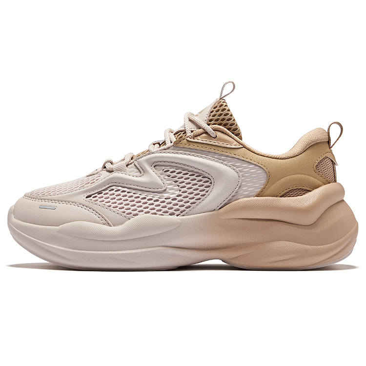 Erke Slip Resistant Abrasion Resistant Low top Casual Shoes Women's Painted Gray Milk Tea Brown